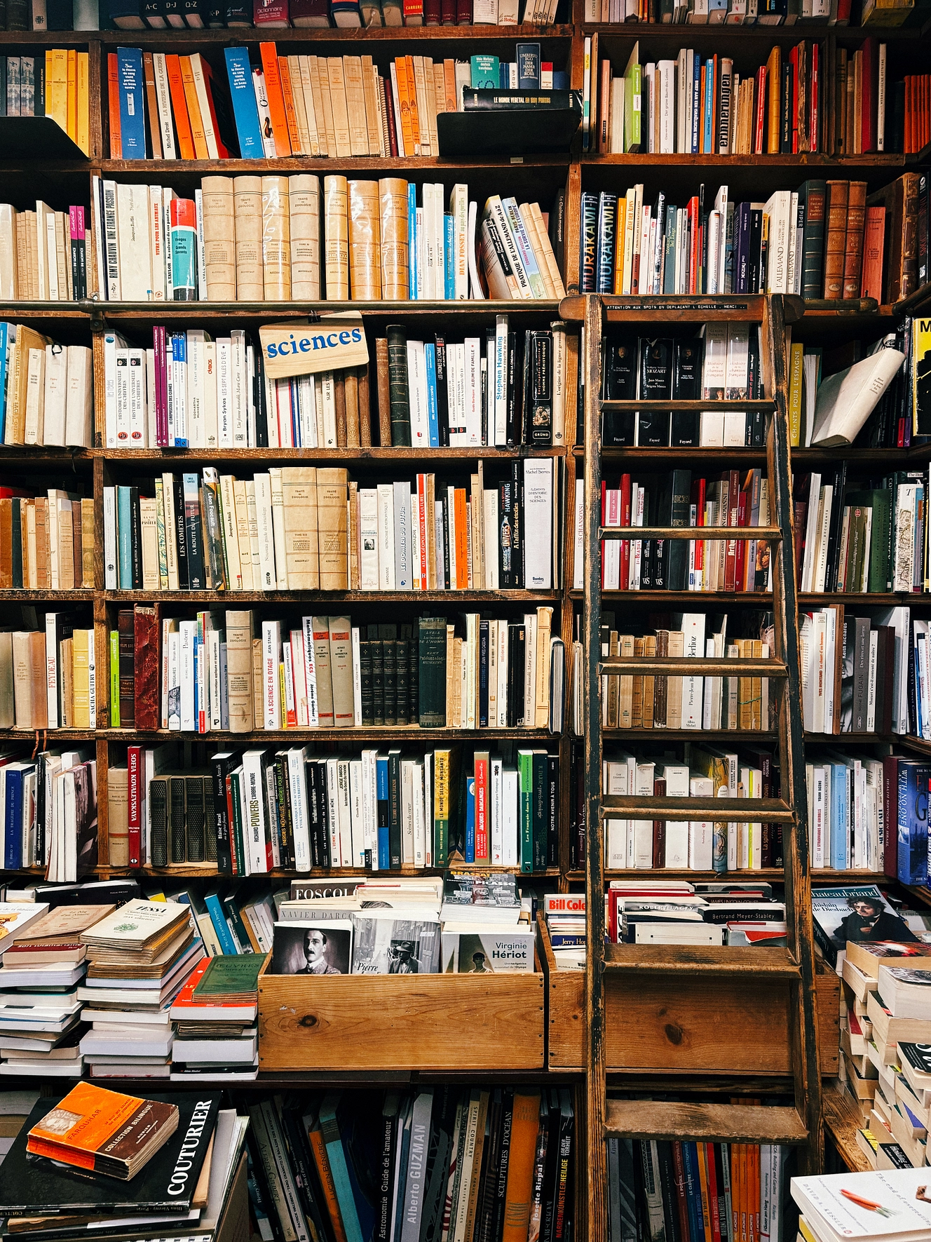 Bookshops of Paris, met bakken vol prints. Eigen foto's.
