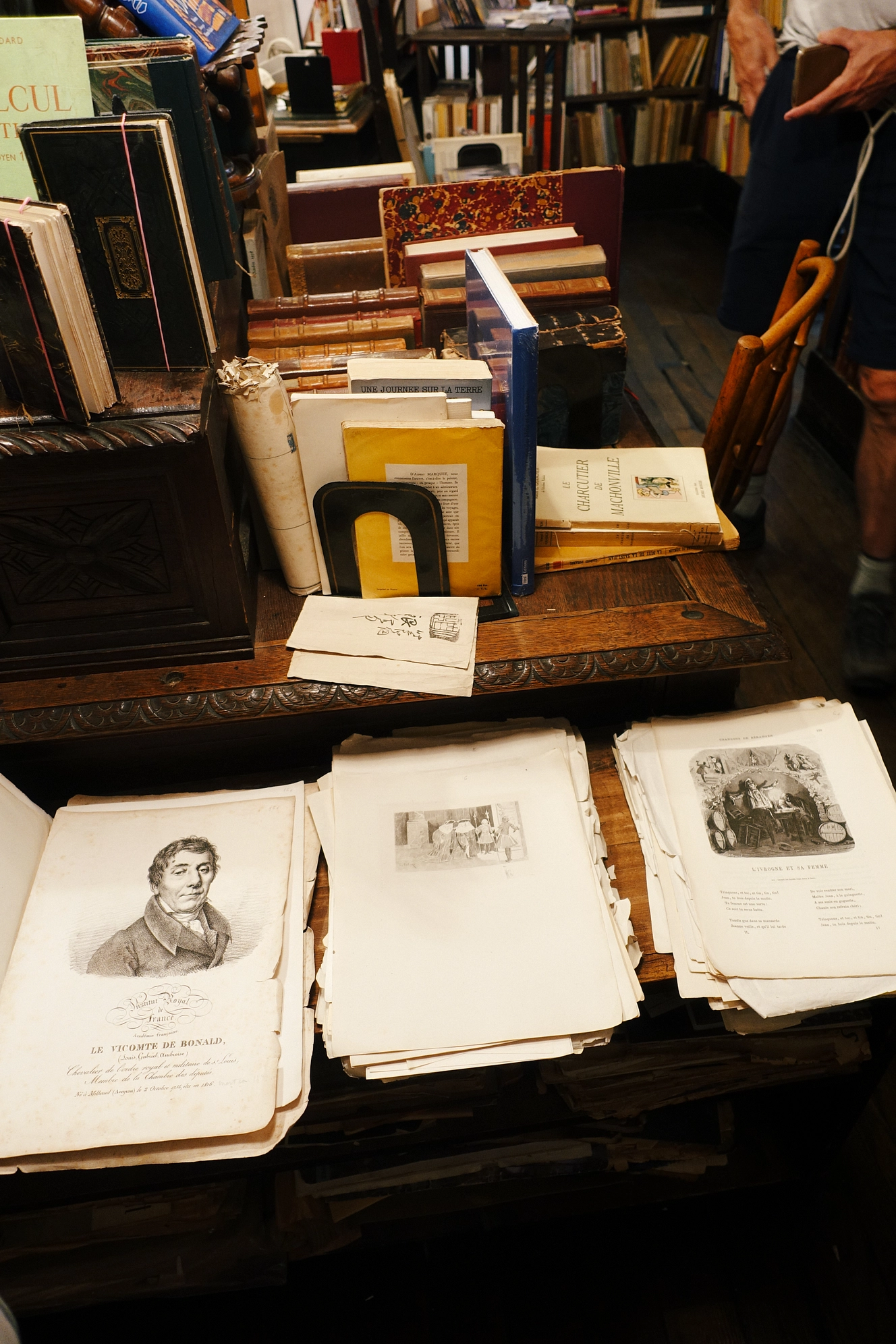 Bookshops of Paris, met bakken vol prints. Eigen foto's.
